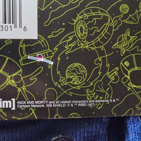 Rick and Morty Adult Swim Dog Booties & Crew Socks Sizes 6 - 12 men - Picture 10 of 11